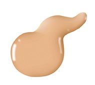 En beige, oregelbunden form som liknar en klump eller ett smält föremål med en spetsig ände.