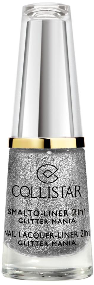 Collistar Made in Italy Nail Laquer-Liner 2in1 Glitter nr 1 Silver