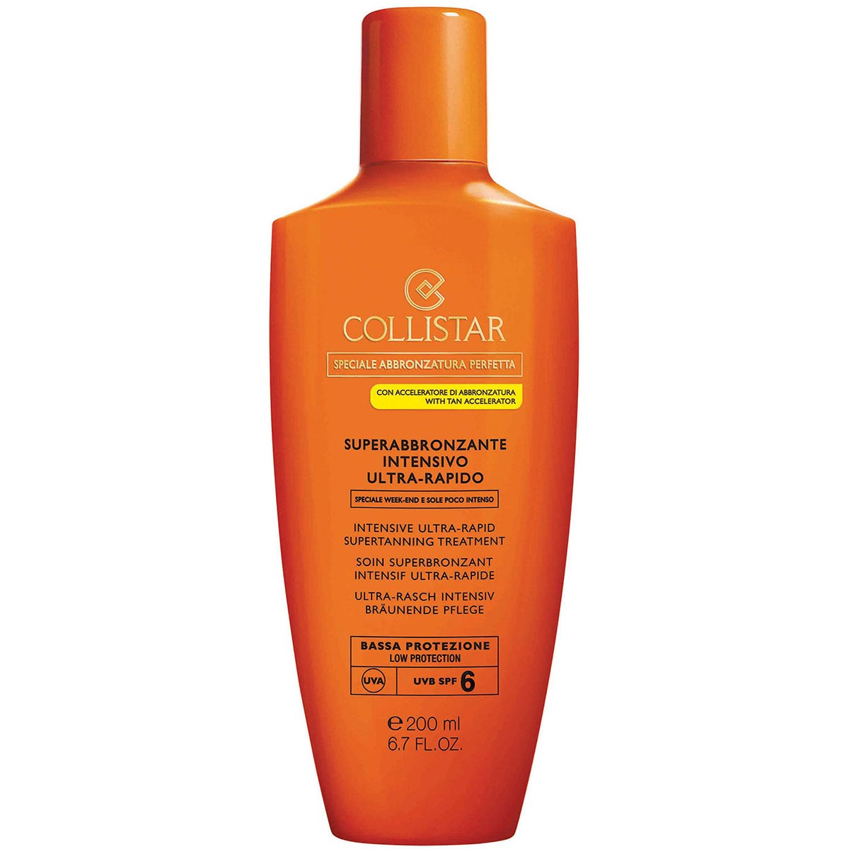 Collistar Ultra-Rapid Supertanning Treatment SPF6 200 ml billede