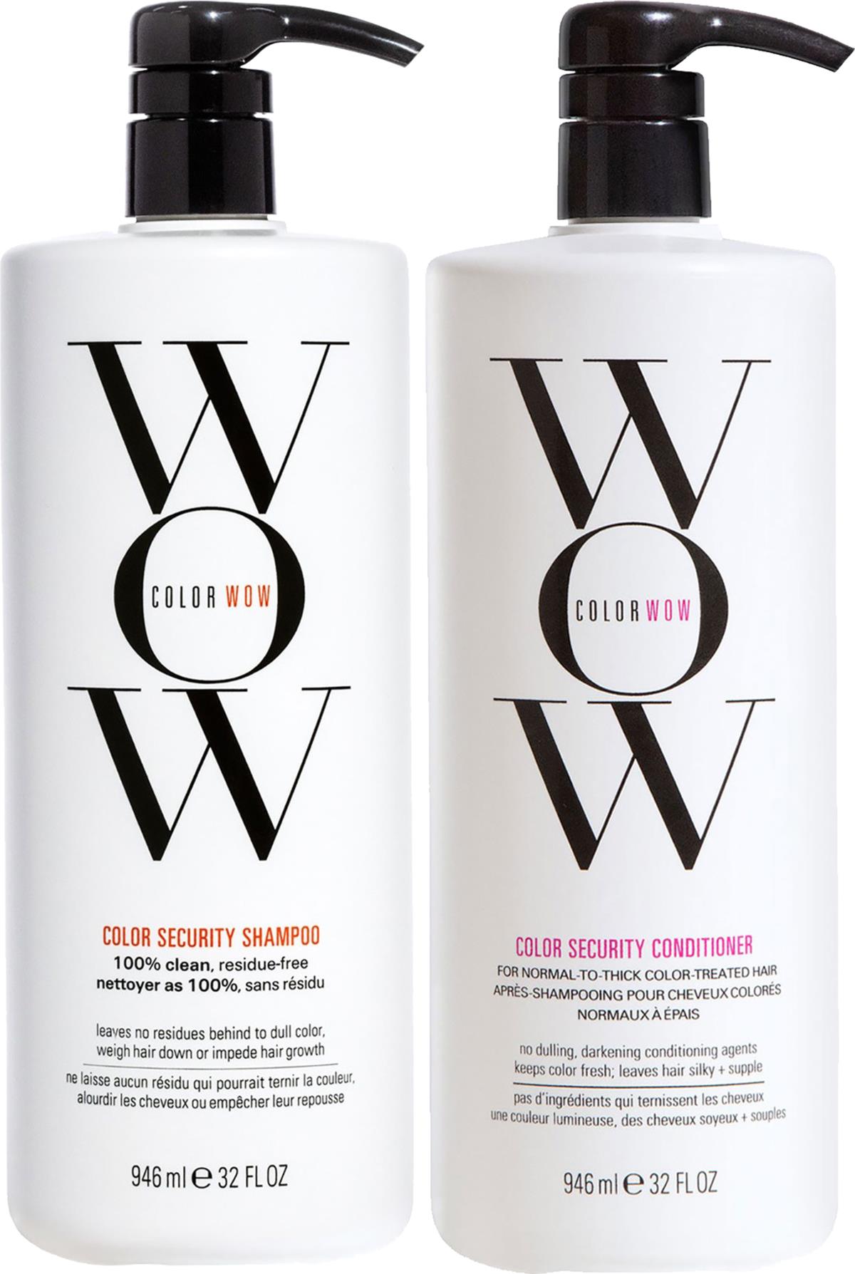 Color Wow Color Security Bundle Normal-to-thick Hair Shampoo 946 ml & Conditioner 946 ml