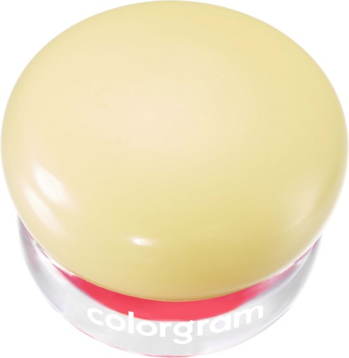 Colorgram-logo met een gele bovenkant en witte onderkant, met de tekst colorgram in kleine letters.