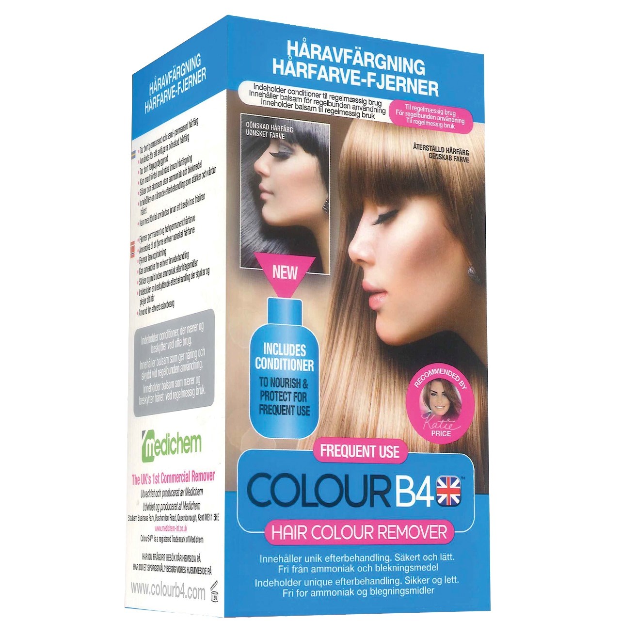 Alternativ bild 1 för ColourB4 Haircolour Remover Frequent Use