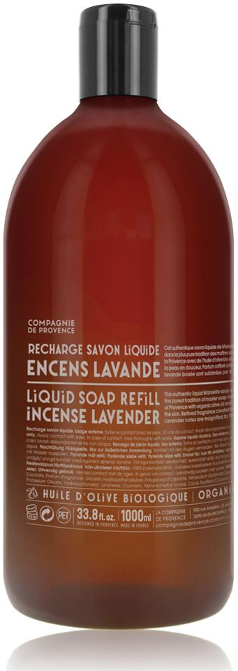 Compagnie de Provence Liquid Soap Refill Incense Lavender 1000 ml