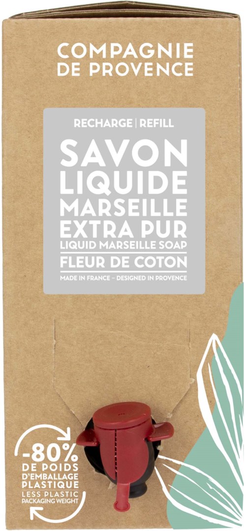 Compagnie de Provence Liquid Marseille Soap Refill Cotton Flower 3000 ml