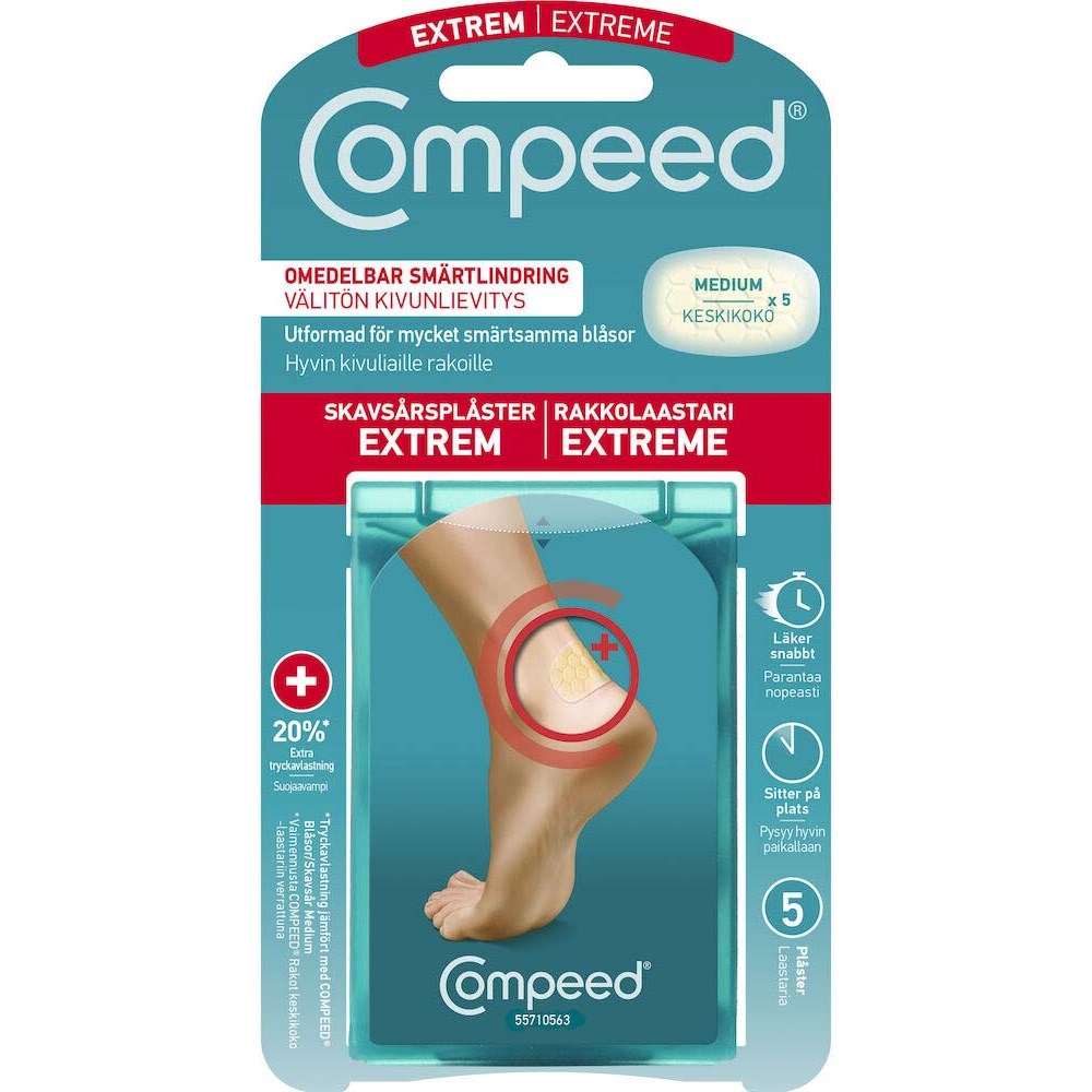 Produktfoto för Compeed Extreme Skavsårsplåster 5 st