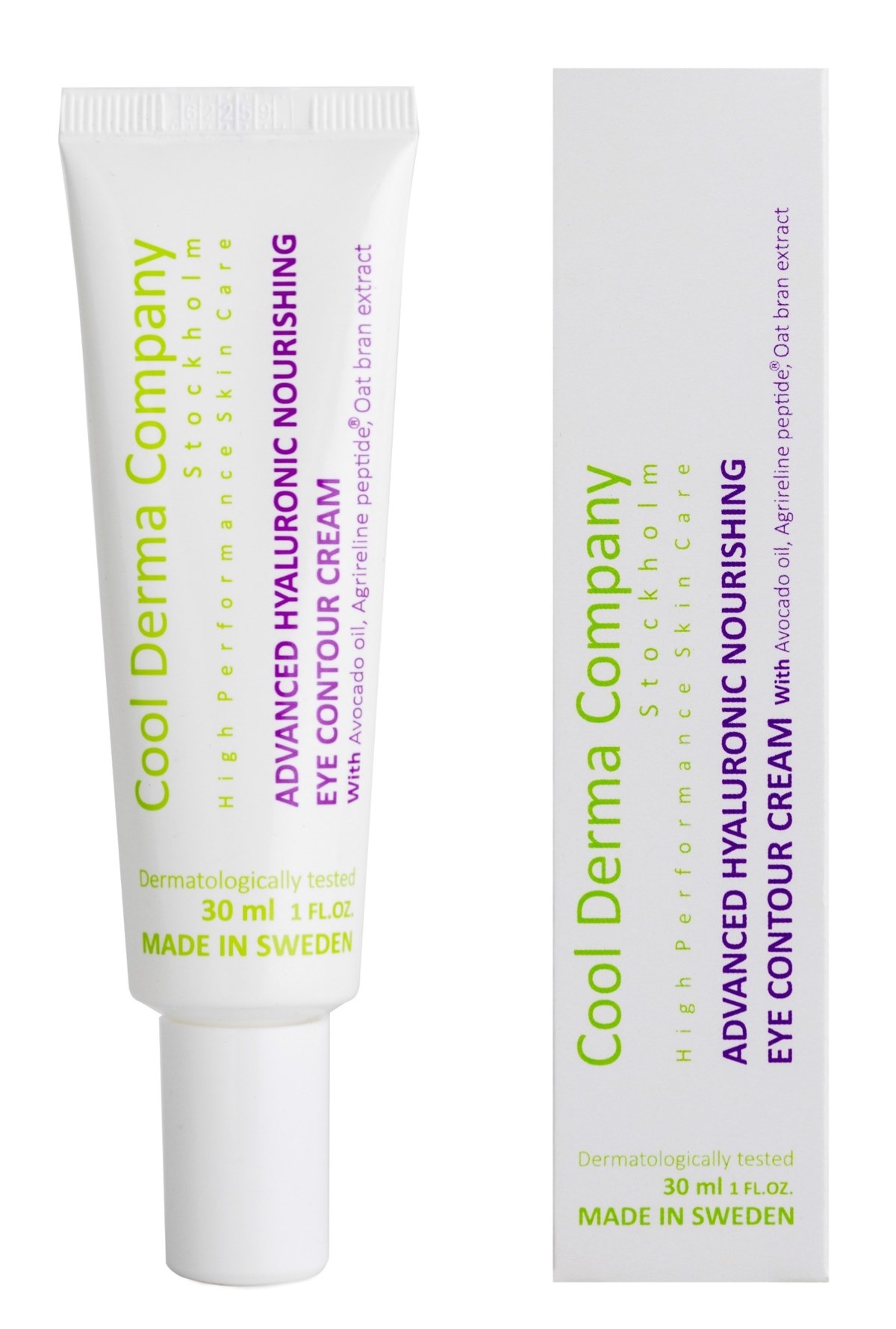 Крем для кожи вокруг глаз Cool Derma Advanced Hyaluronic, питательный, против морщин и отёков, 30 мл — фото 2