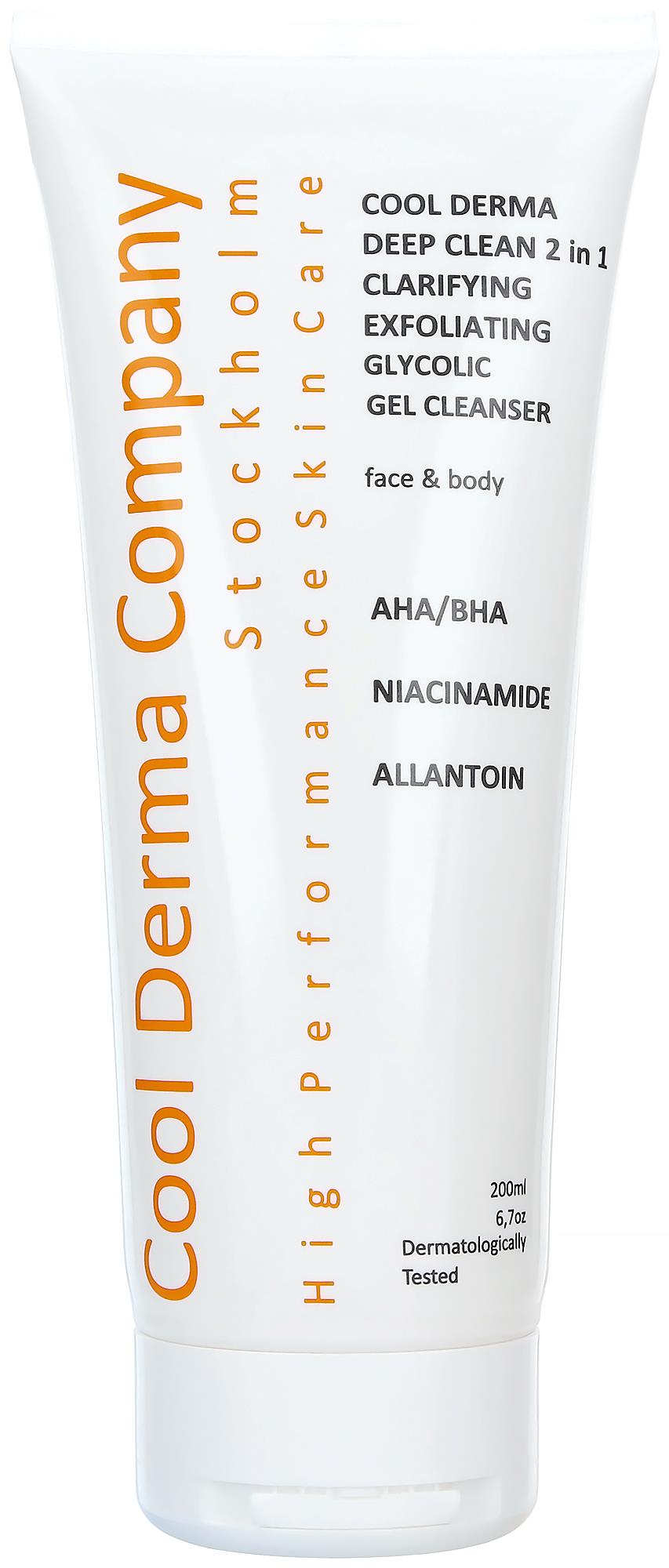 Cool Derma Skin Fitness Exfoliating glycolic gel cleanser 200 ml