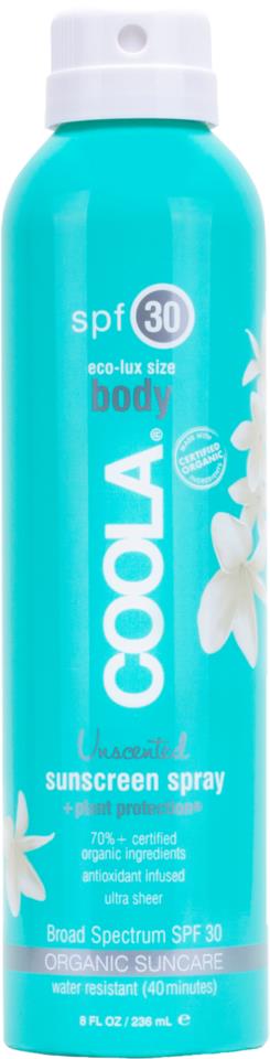 Coola Body Continuous Spray SPF 30 Unscented 236 ml