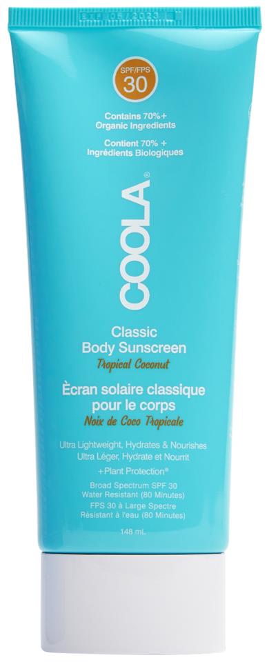 Coola Classic Body Lotion Tropical Coconut SPF 30 148 ml
