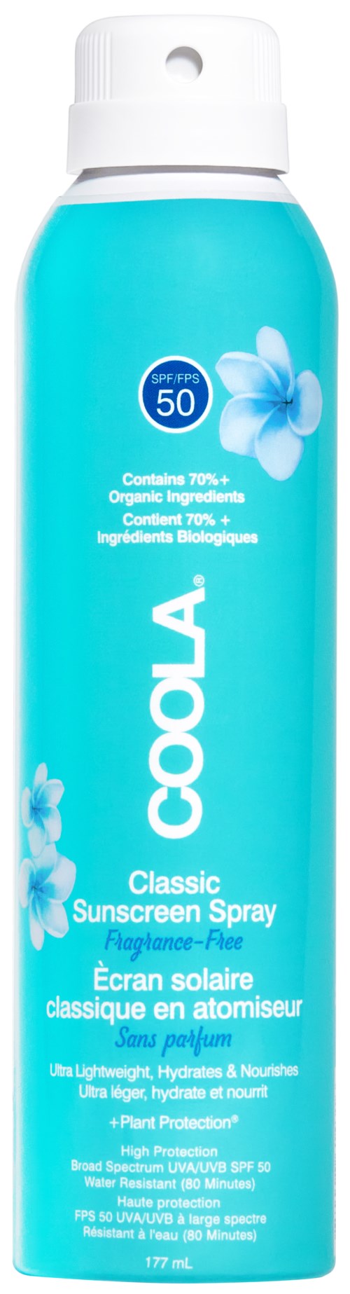 COOLA Classic Body Spray Fragrance-Free SPF 50 177 ml