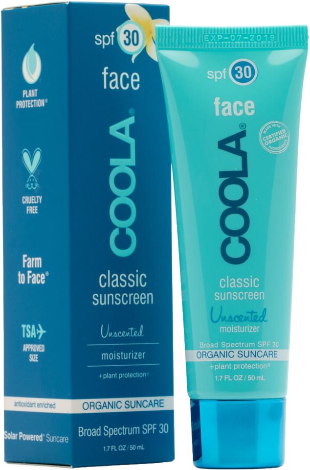 Coola Classic Face SPF 30 Unscented 50 ml
