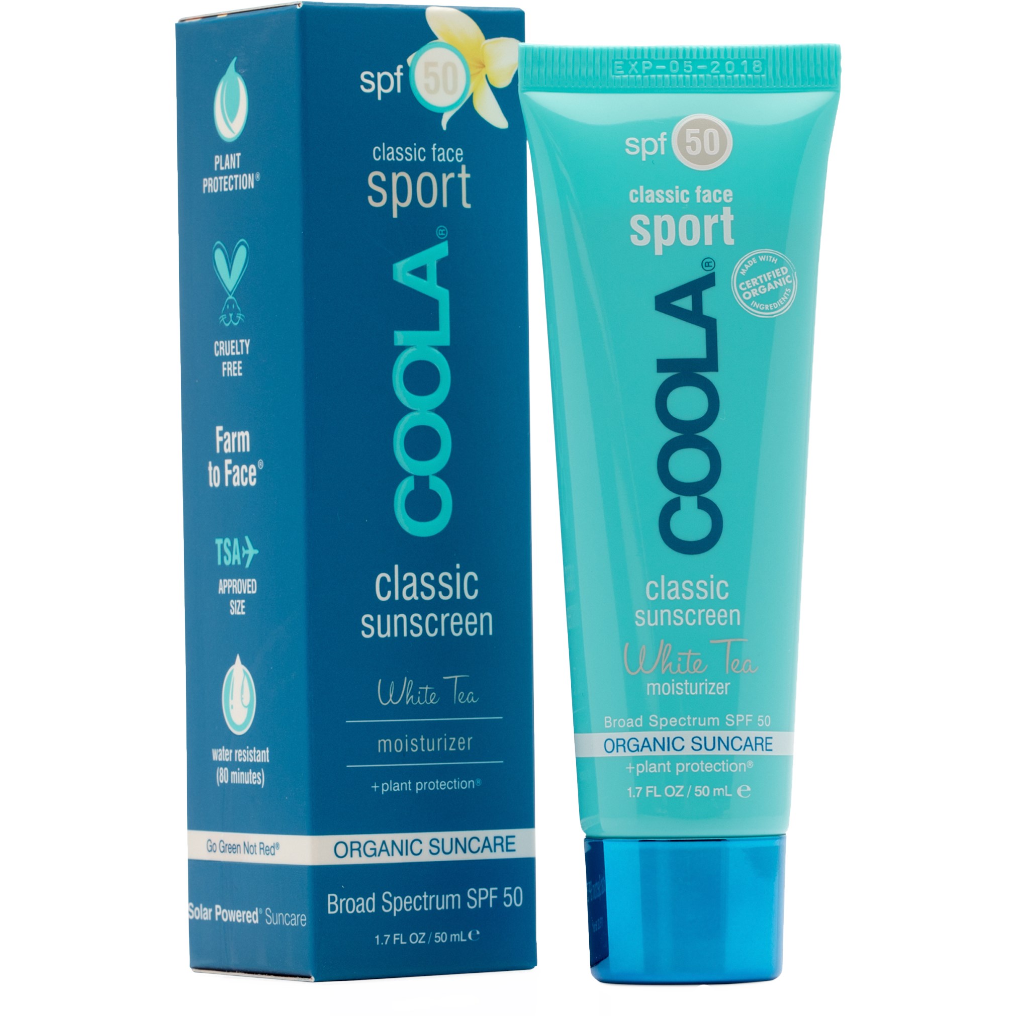 Coola COOLA Classic Classic Face Lotion White Tea SPF 50 50 ml parfym