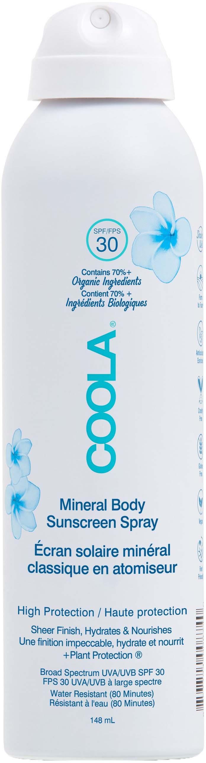 COOLA Zinc Oxide Sunscreen Spray SPF 30 Fagrance-Free 148 ml