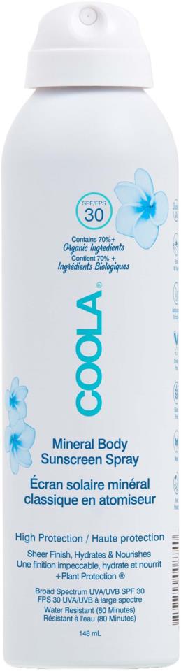 COOLA Mineral Body Spray Fragrance Free SPF30 148 ml