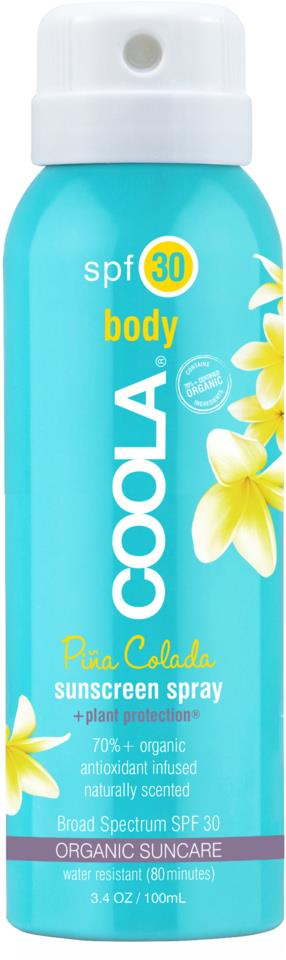 Coola Sport Continuous Spray SPF30 Piña Colada - Travel Size 100 ml