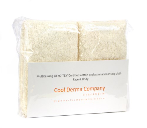 Cool Derma Skin Fitness Organic cotton wash cloth