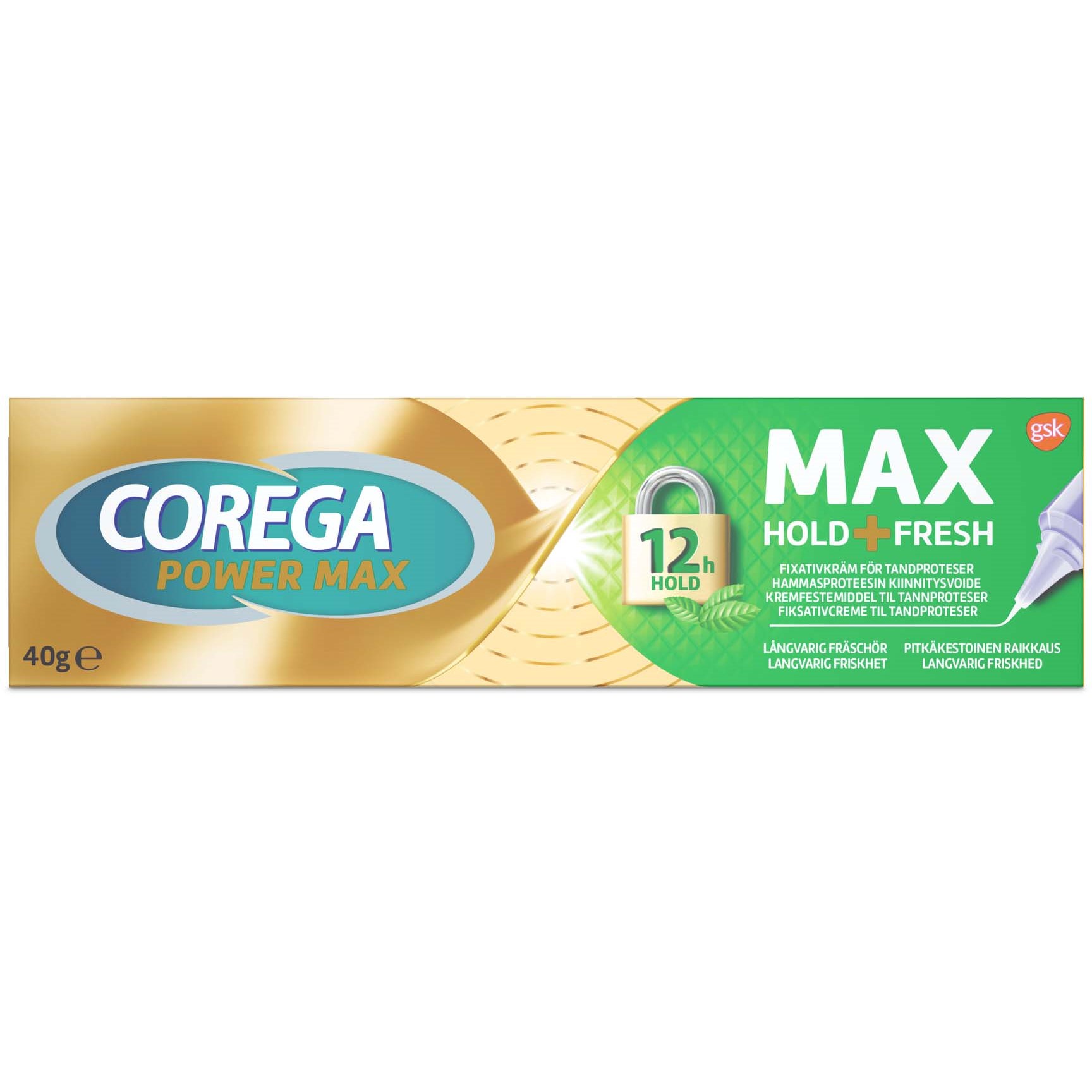 Läs mer om Corega Max Hold+Fresh 40 g
