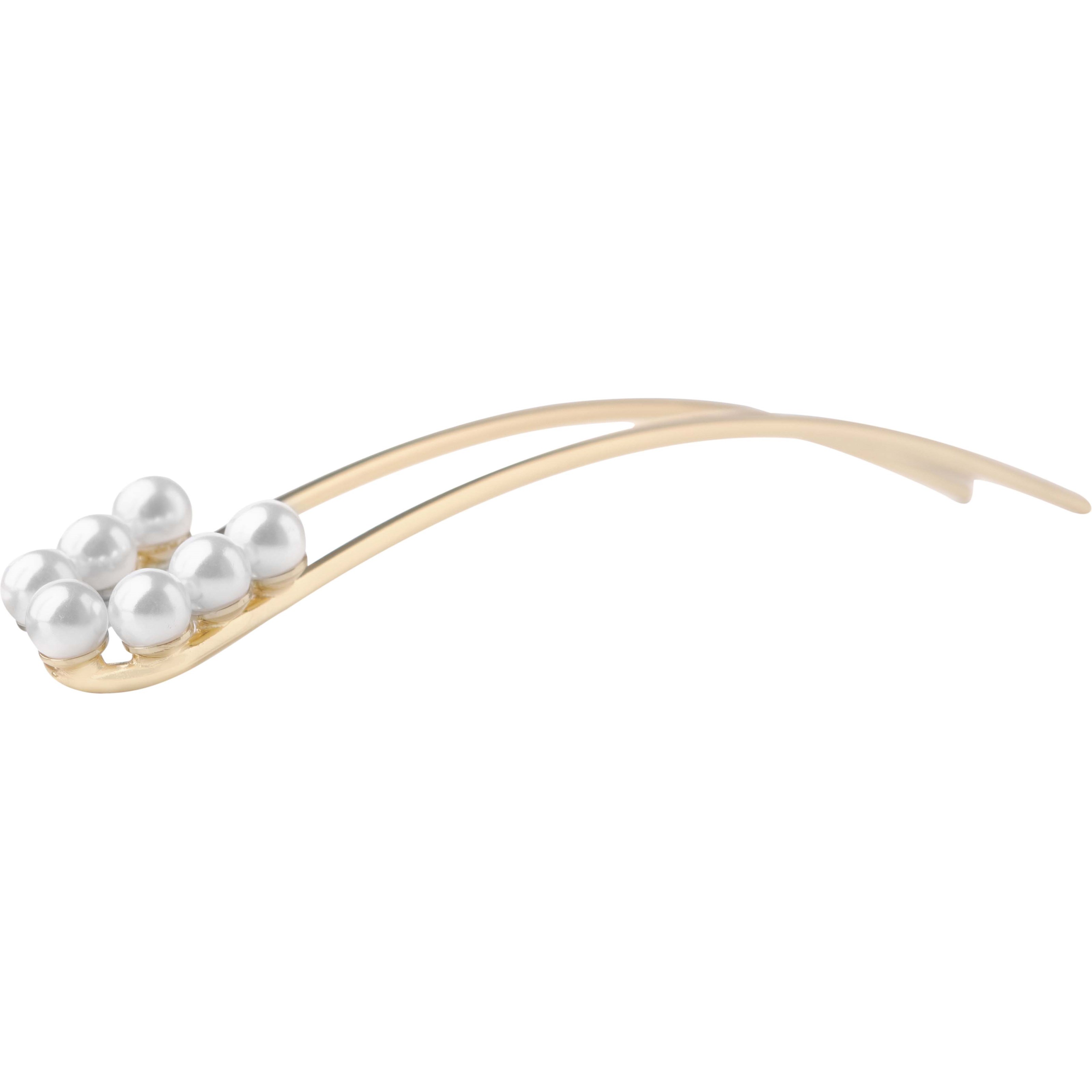 Corinne Hairpin 7 Pearls Gold