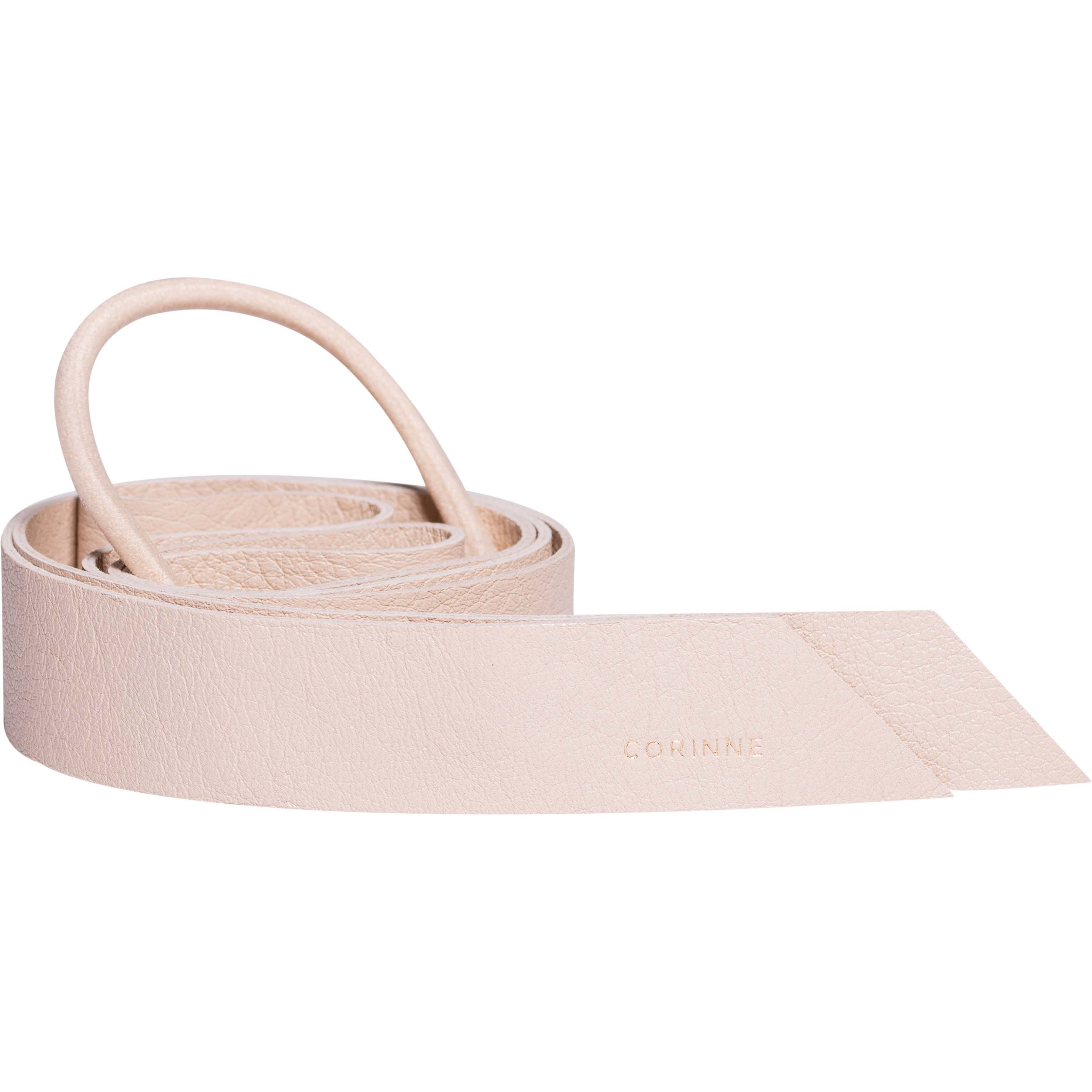 Corinne Leather Band Long Cream
