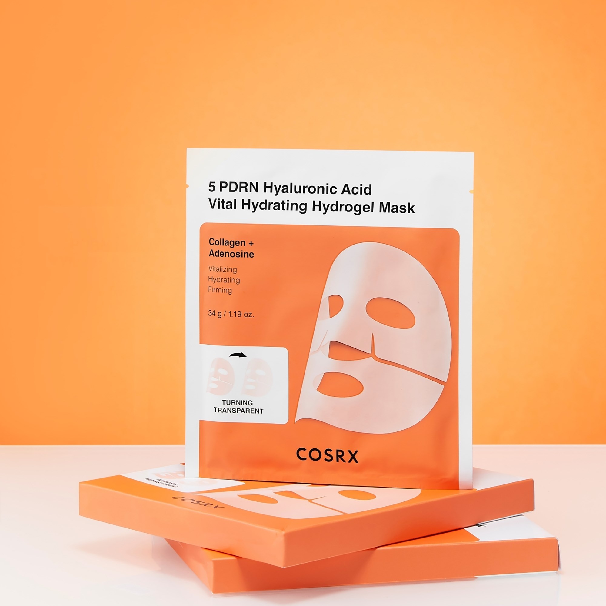 COSRX 5 PDRN Hyaluronic Acid Vital Hydrating Hydrogel Mask 34 g (obrázok 4)
