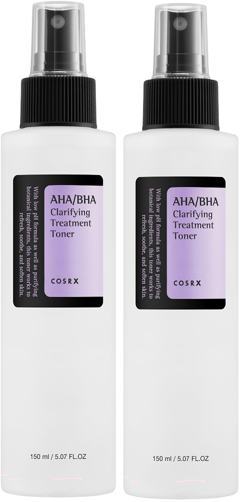 Cosrx AHA/BHA Clarifying Treatment Toner Duo 2x150 ml | lyko.com