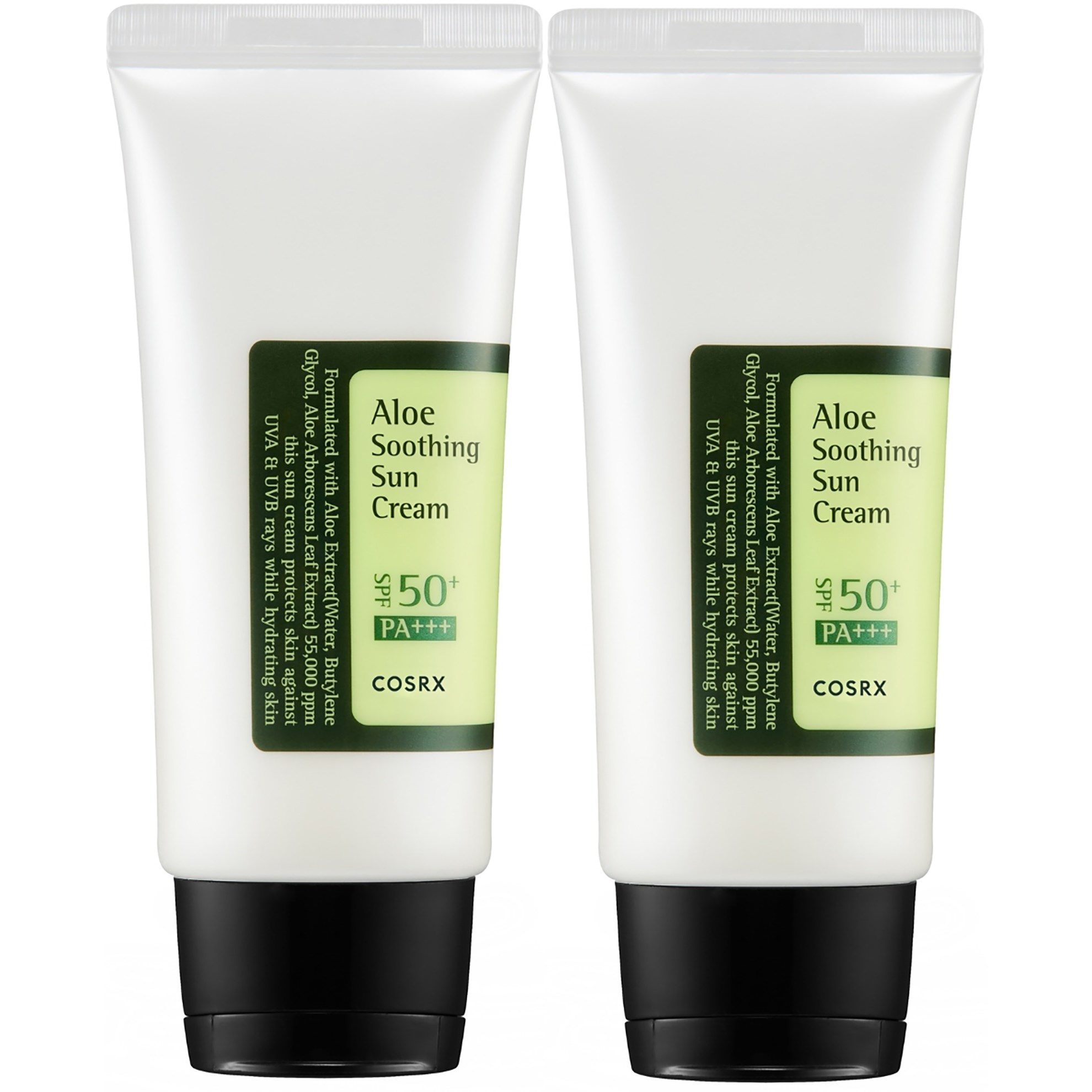 COSRX Aloe Soothing Sun Cream SPF 50 PA +++ Duo 2x50ml