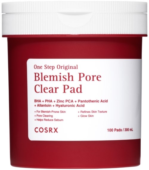 COSRX One Step Original Blemish Pore Clear Pad 100 stk