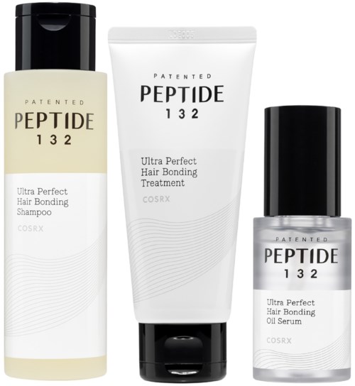 COSRX PEPTIDE-132 Ultra Perfect Hair Bonding Bundle Shampoo 200ml Treatment 120ml Oil Serum 28ml