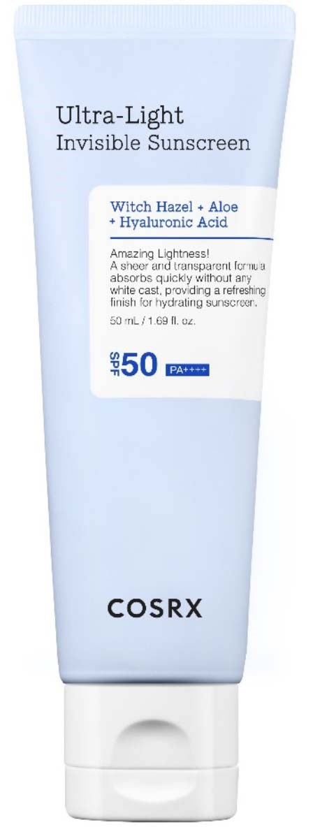 cosrx ultra light invisible sunscreen for oily skin