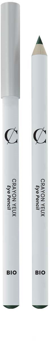 Two white pencils, one with a gray cap, labeled 'CRAYON VELUX' and 'BIO', standing upright.