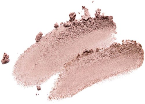 A light pink powder spread out with some scattered bits and smudges.