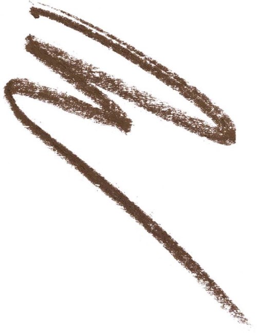 Three brown scribbles of different lengths and shapes on a white background.