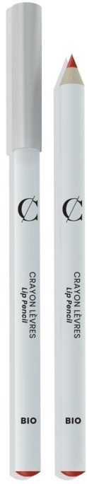 To leppepenner, en med cap, den andre med spiss, merket "Crayon Lèvres" og "Lip Pencil".