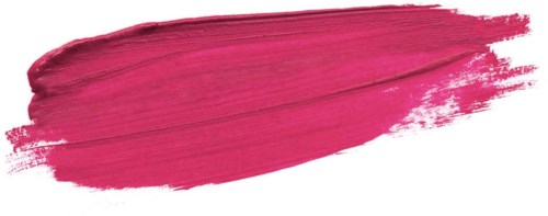 A broad pink brushstroke spread across a white background with a sketchy edge.