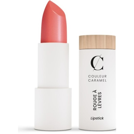 Läs mer om Couleur Caramel Pearly Lipstick Coral Rose n°506