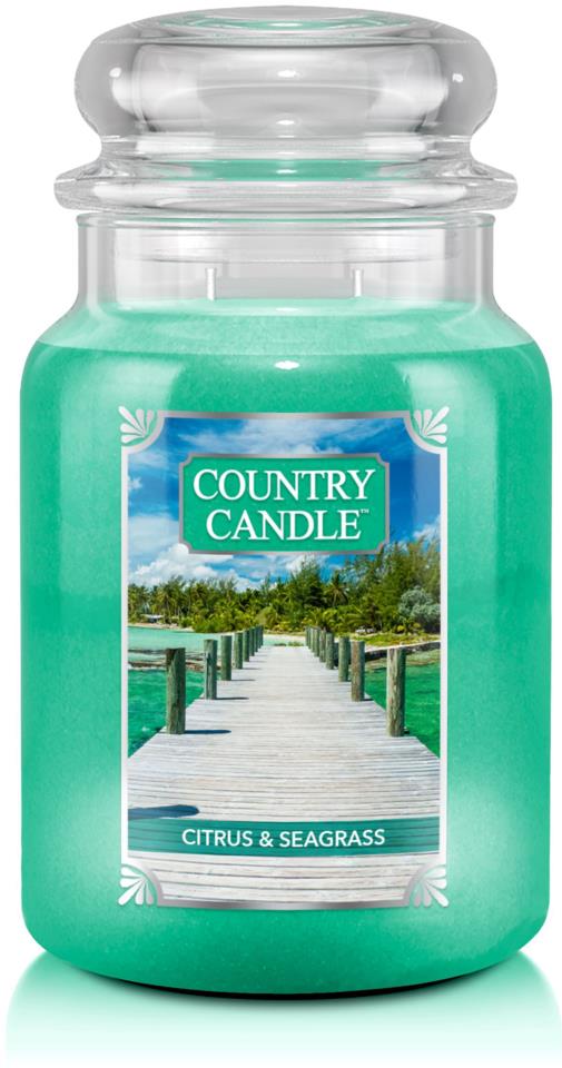 Country Candle 2 Wick L Jar Citrus & Seagrass