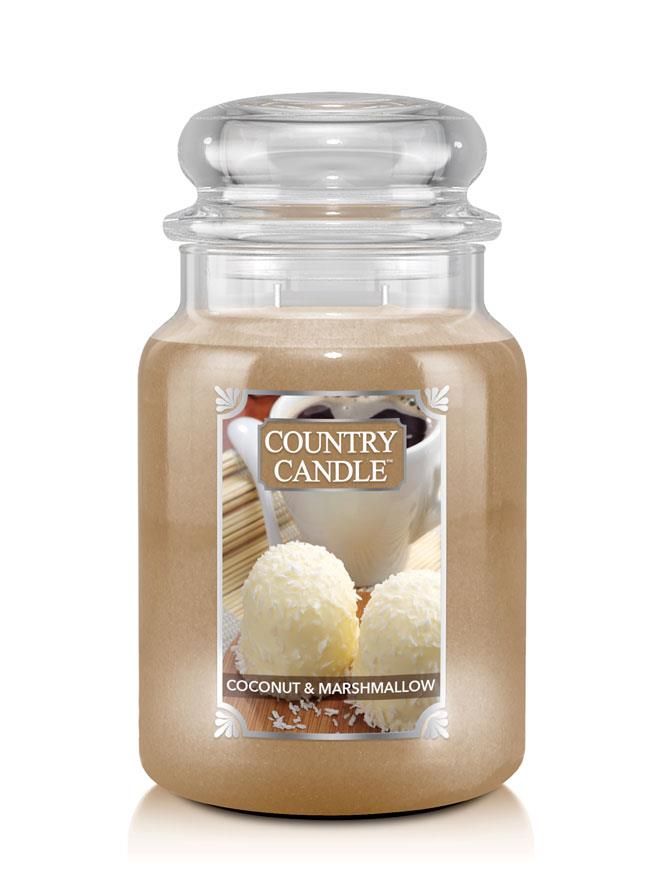 Country Candle 2 Wick L Jar Coconut & Marshmallow