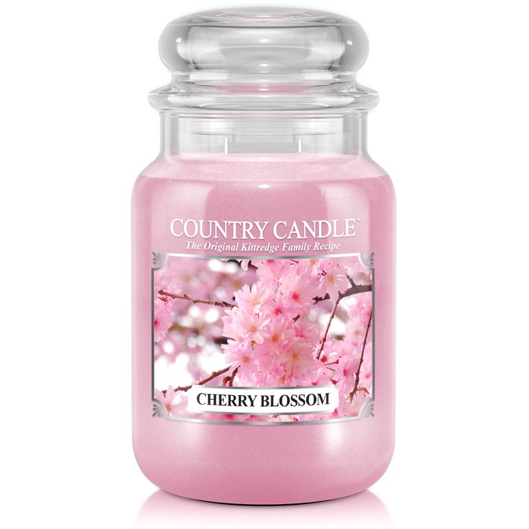 Läs mer om Country Candle Cherry Blossom 2 Wick Large Jar 150 h