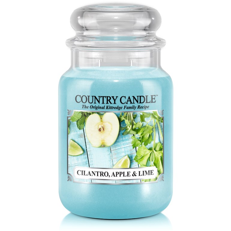 Läs mer om Country Candle Cilantro, Apple & Lime 2 Wick Large Jar Cilantro Apple