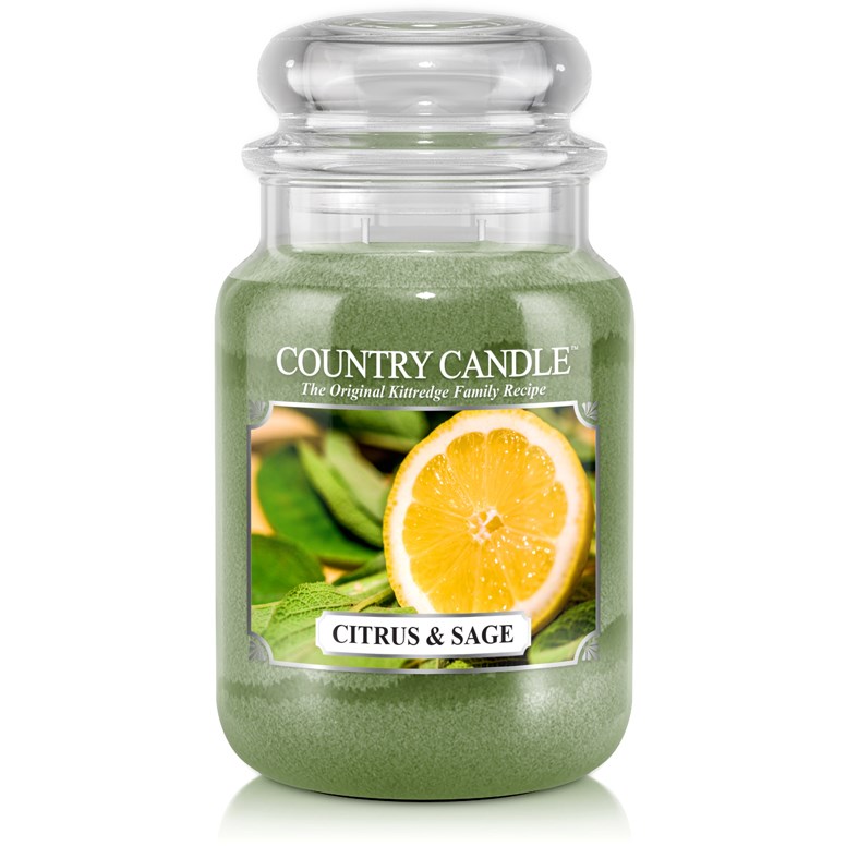 Bilde av Country Candle Citrus & Sage Scented Candle 680 G