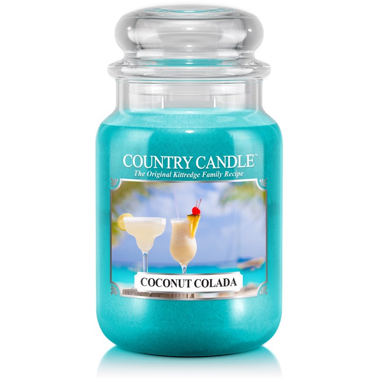 Läs mer om Country Candle Coconut Colada 2 Wick Large Jar 150 h