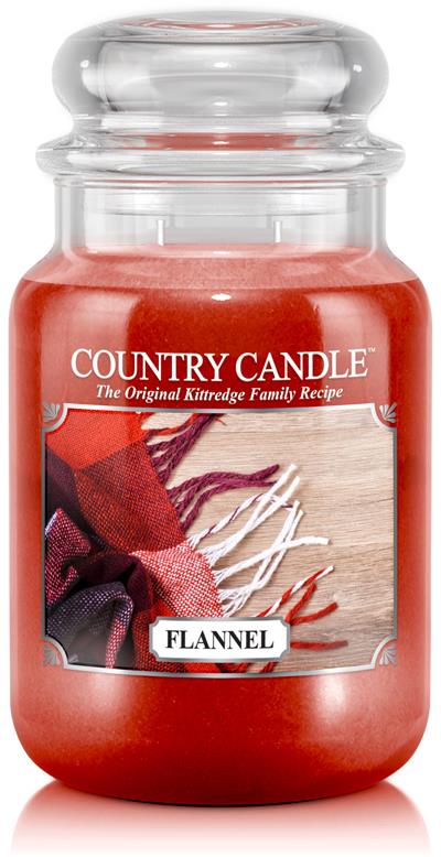 Country Candle 2 Wick Large Jar Flannel