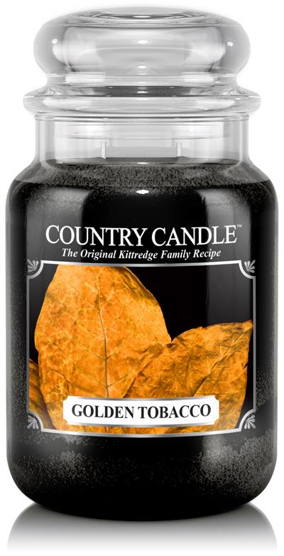 Country Candle 2 Wick Large Jar Golden Tobacco