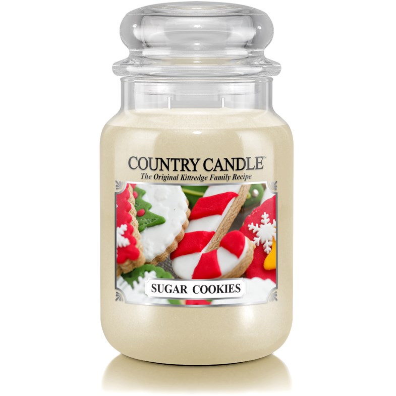 Country Candle Sugar Cookies Christmas Scent 2 Wick Large Jar 150 h