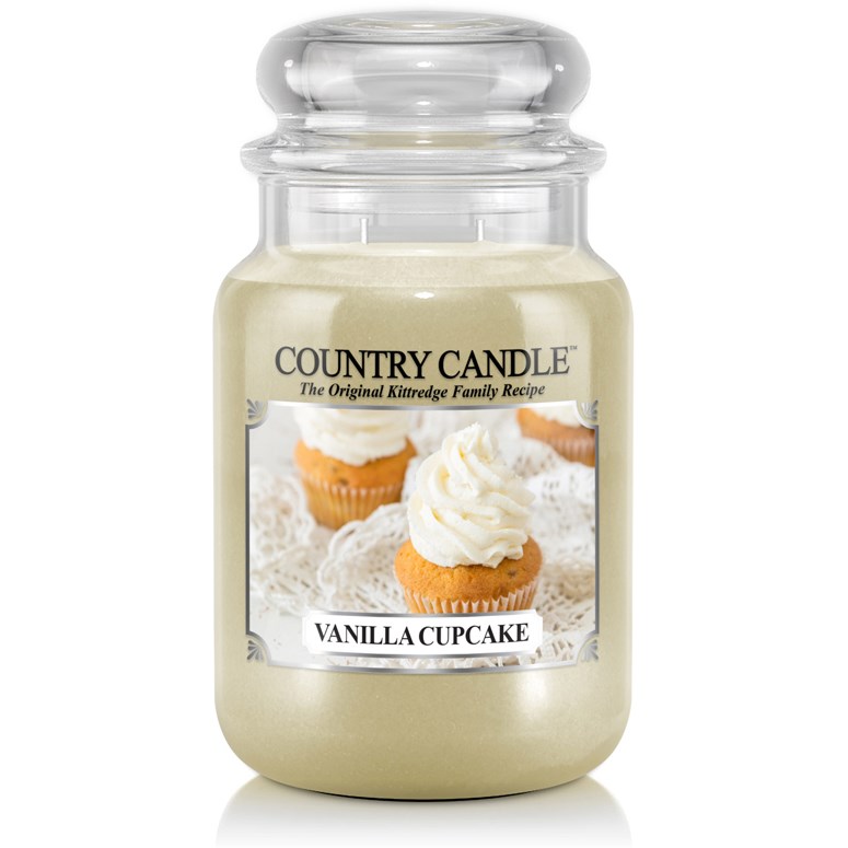 Läs mer om Country Candle Vanilla Cupcake 2 Wick Large Jar 150 h