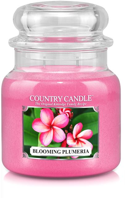 Country Candle 2 Wick Medium Jar Blooming Plumeria