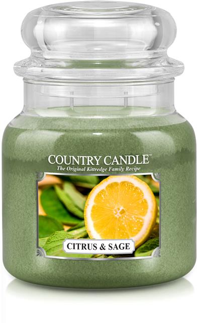 Country Candle Scented Candle Medium Citrus & Sage 453 g