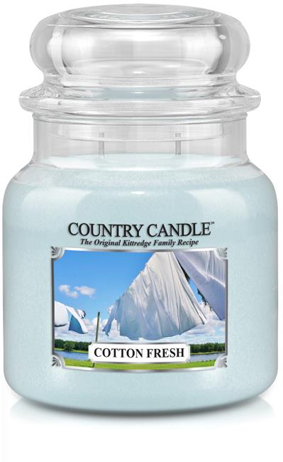 Country Candle Scented Candle Medium Cotton Fresh 453 g