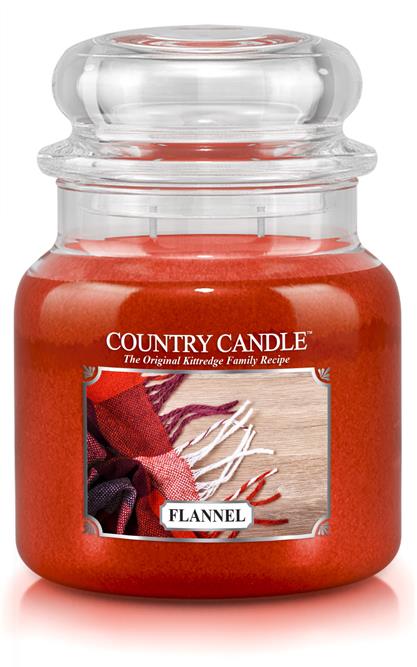 Country Candle 2 Wick Medium Jar Flannel