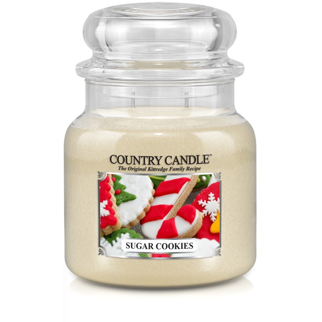 Country Candle Sugar Cookies Christmas Scent 2 Wick Medium Jar 75 h